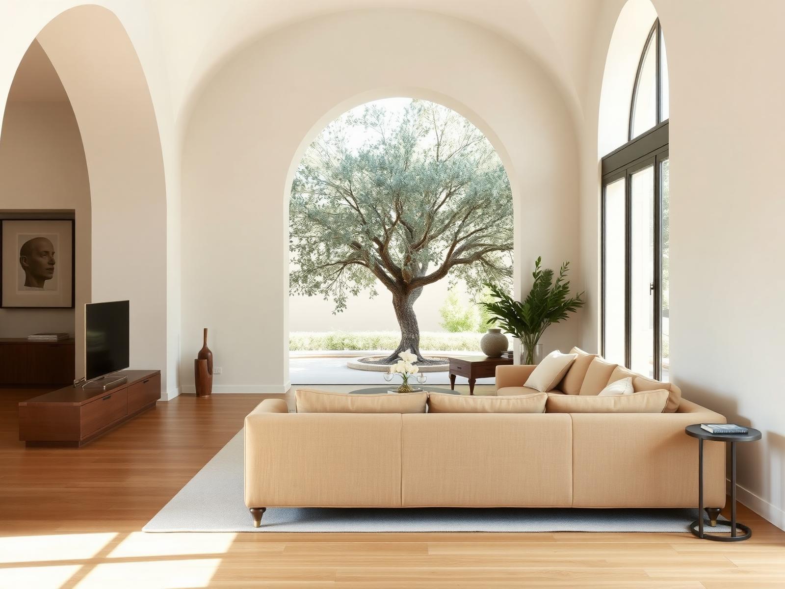 Living room interior in a Domus development